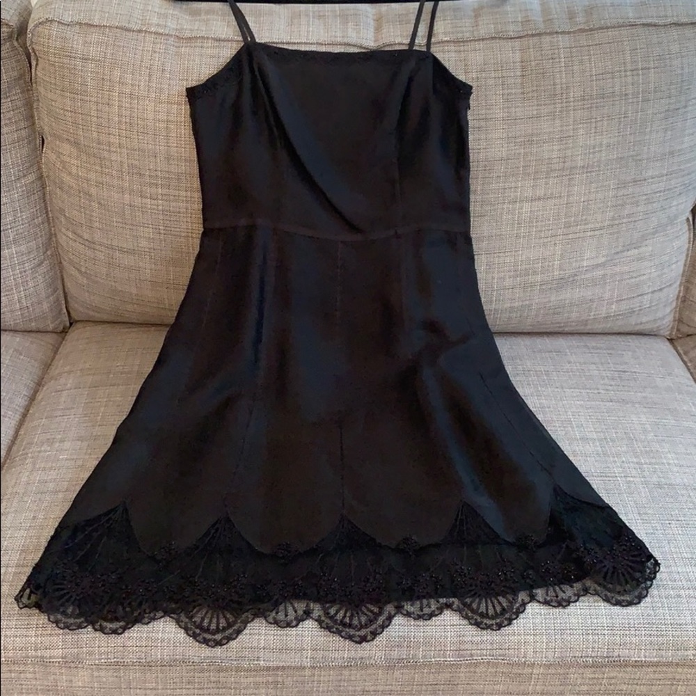 Ann Taylor shoulder dress black